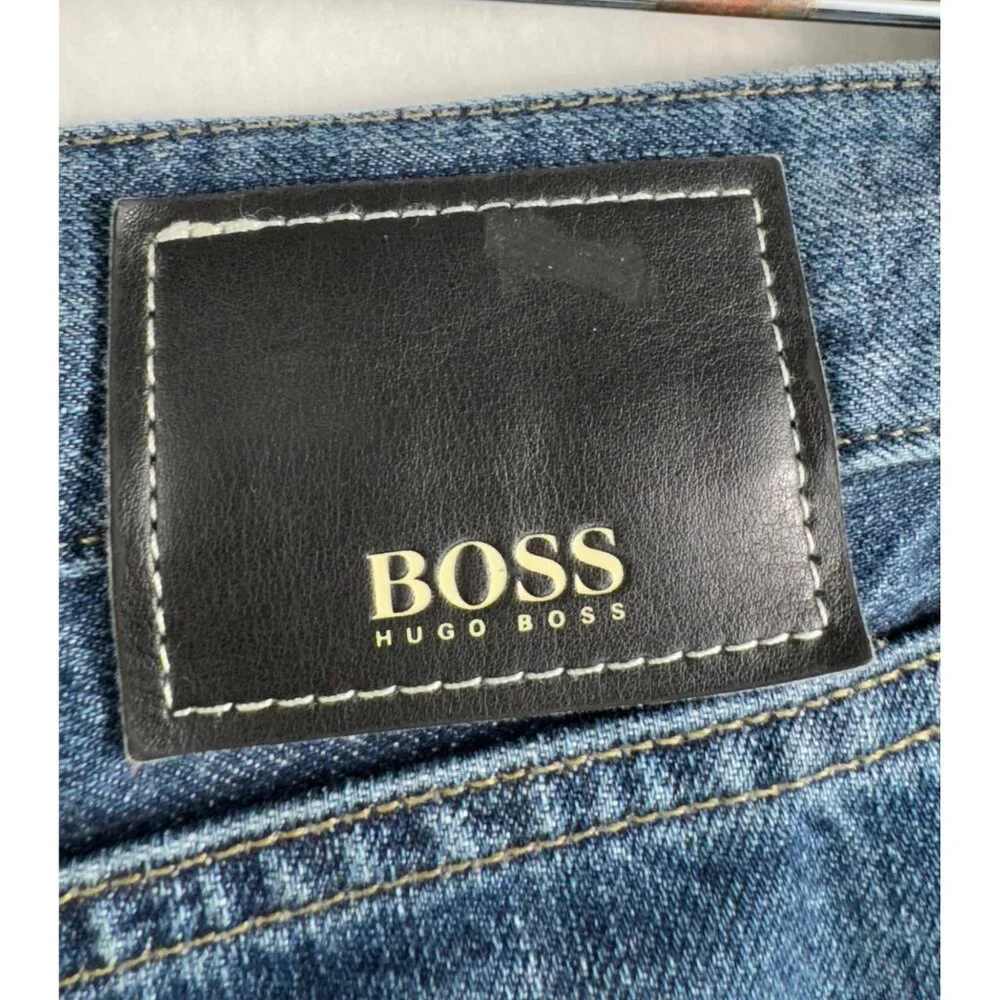 Hugo Boss Maine jeans mens straight leg relaxed‎ blue 90s sz 40x32